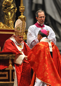 Pope Presents Pallium to Supreme Chaplain Archbishop Lori